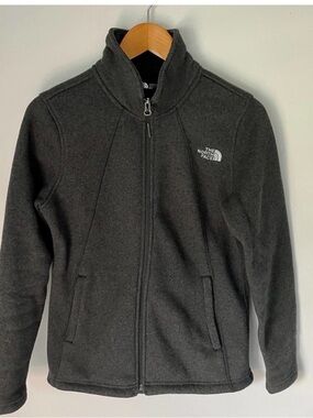 The North Face Women's Full Zip Fleece Jacket, Dark Grey, Medium